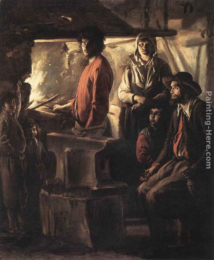 Blacksmith at His Forge painting - Louis Le Nain Blacksmith at His Forge art painting
